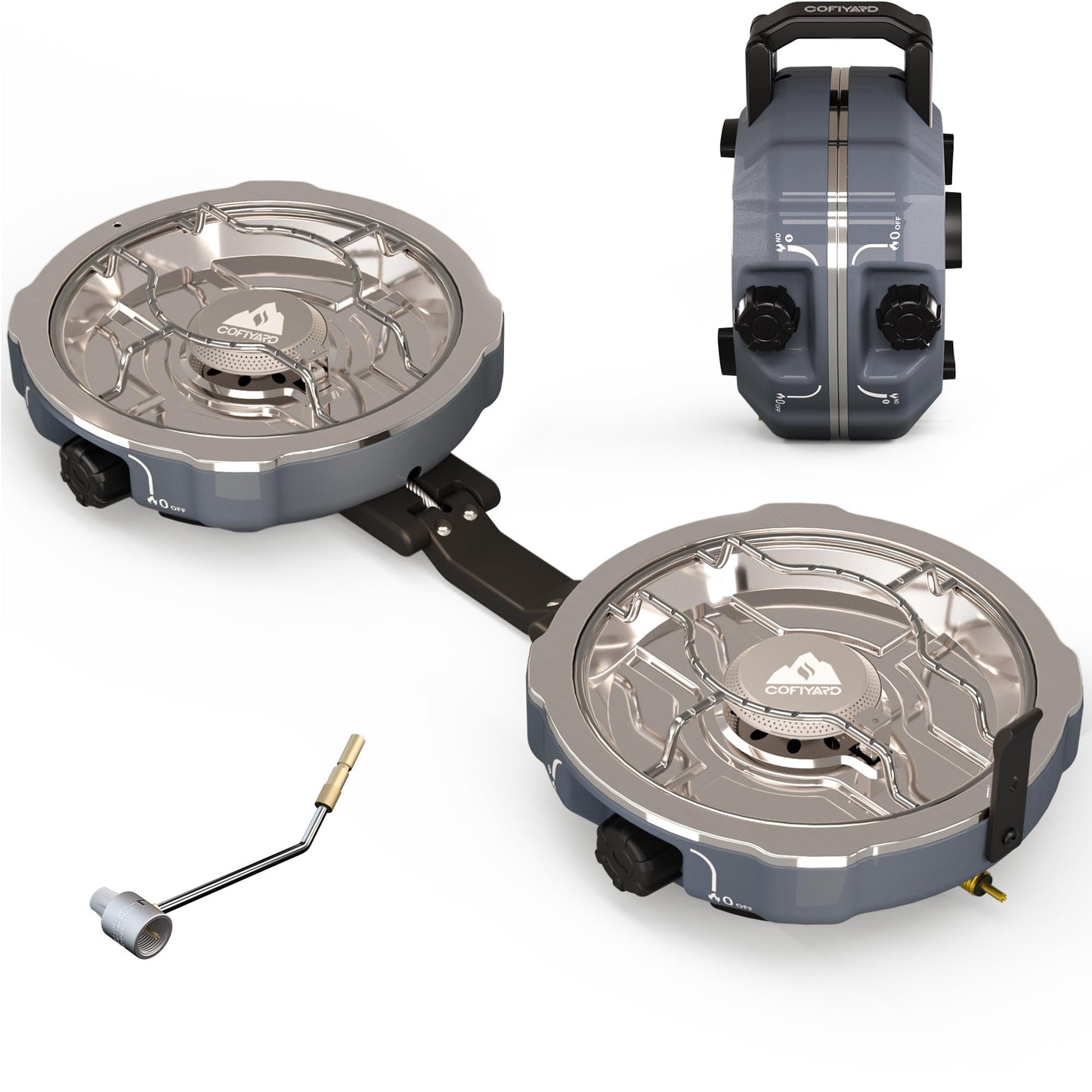 20,000 BTU Dual Burner Camping Stove