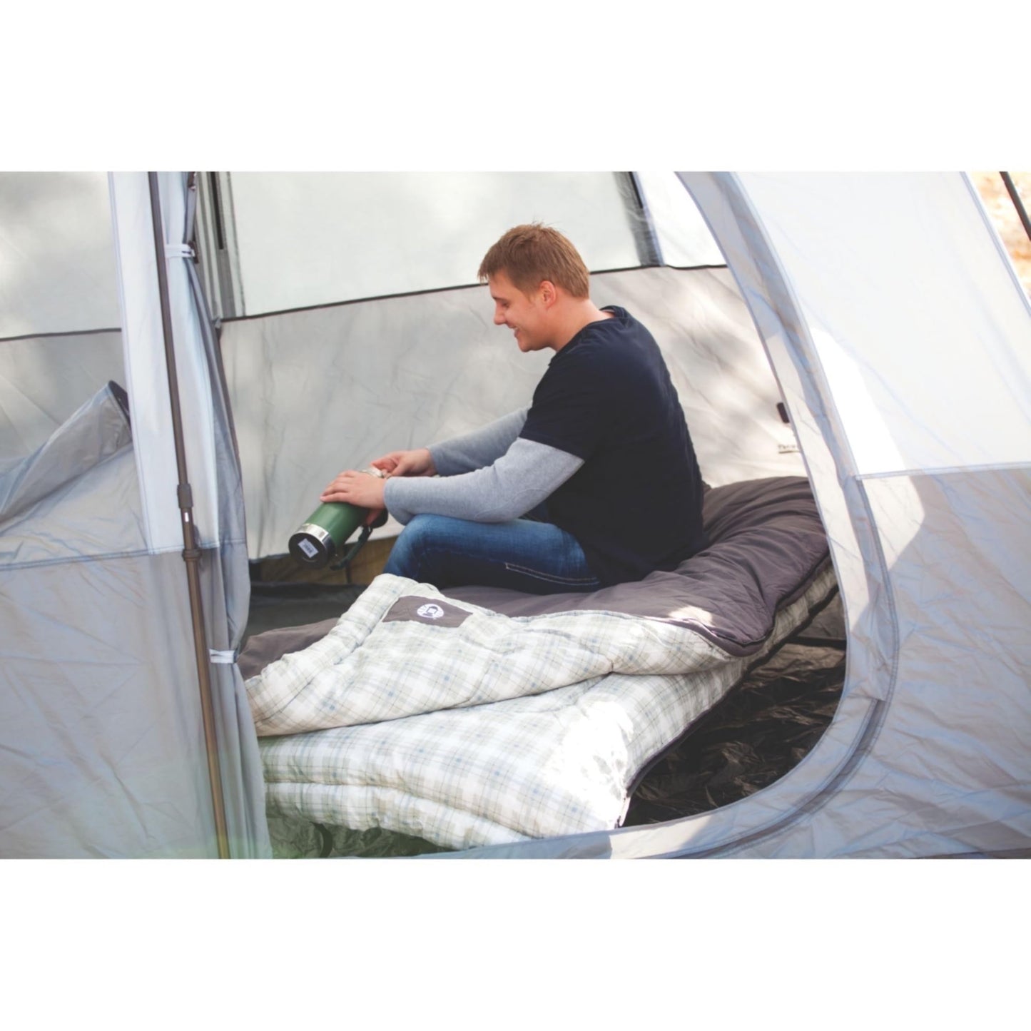 Big & Tall 10°F Flannel Sleeping Bag for Camping