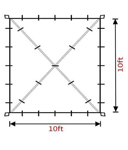 Waterproof Ultralight Camping Rain Fly Tarp