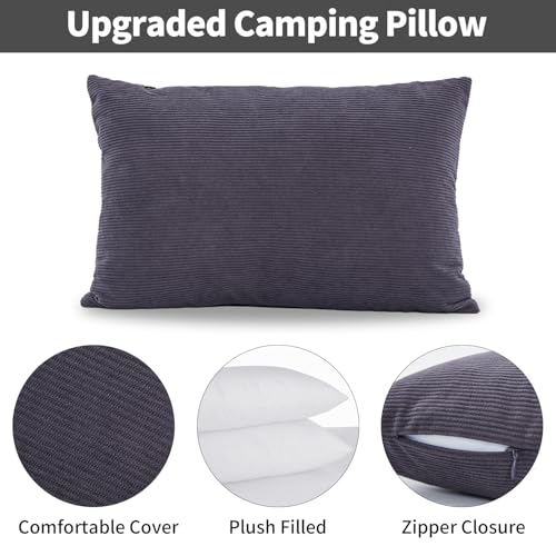 2 Pack Camping Pillows for Outdoor Use