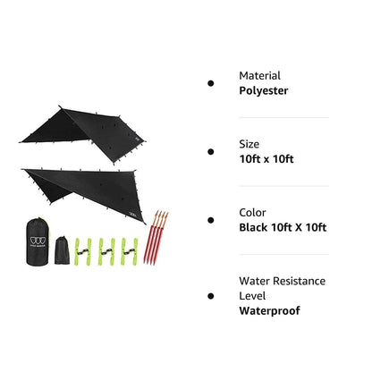Waterproof Ultralight Camping Rain Fly Tarp