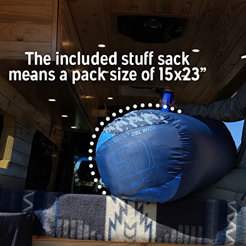 Doublewide 20°F Sleeping Bag for Two Person Camping