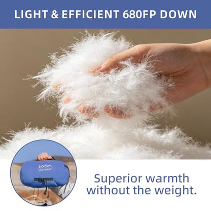 3-in-1 Lightweight Down Sleeping Bag for Outdoors