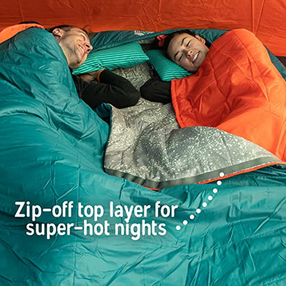 Doublewide 20°F Sleeping Bag for Two Person Camping
