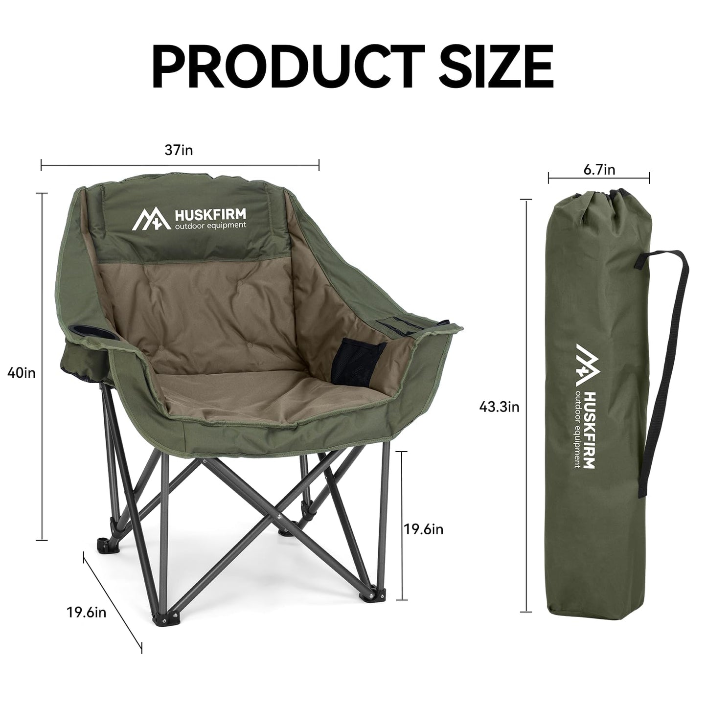 Huskfirm Camping Chairs 2 Pack