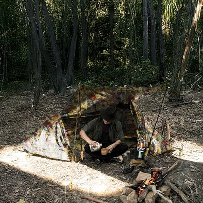 Single Camping Hammock Tent with Mosquito Net and Rainfly