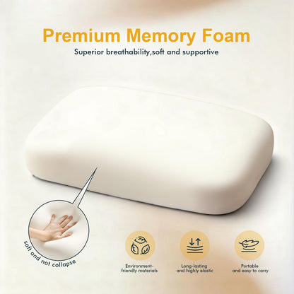 Memory Foam Camping Pillow for Travel and Hiking