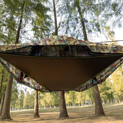 Single Camping Hammock Tent with Mosquito Net and Rainfly