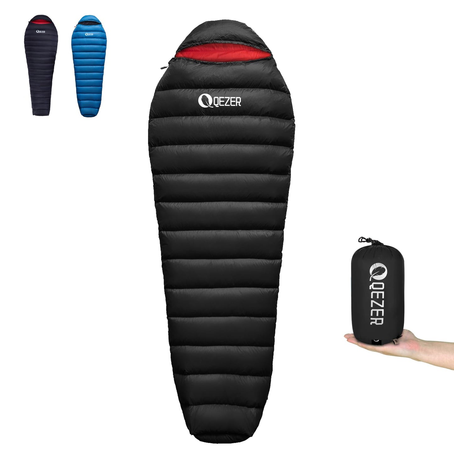 0°F Down Sleeping Bag for Cold Weather Camping