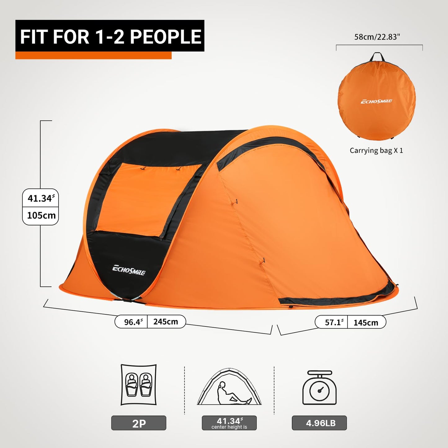Pop Up Water Resistant Camping Tent