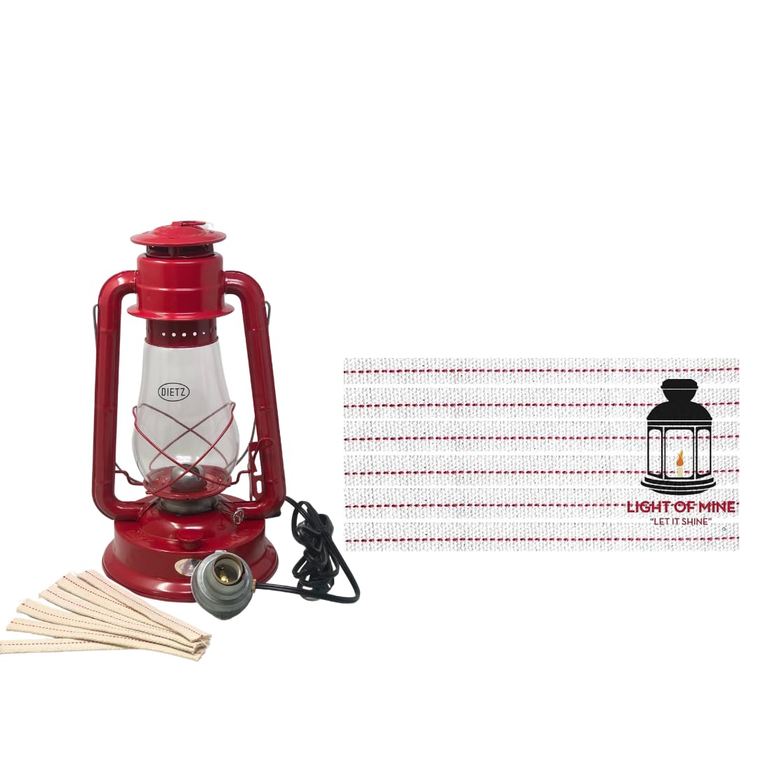 Classic Oil Camping Lantern with Replacement Wick