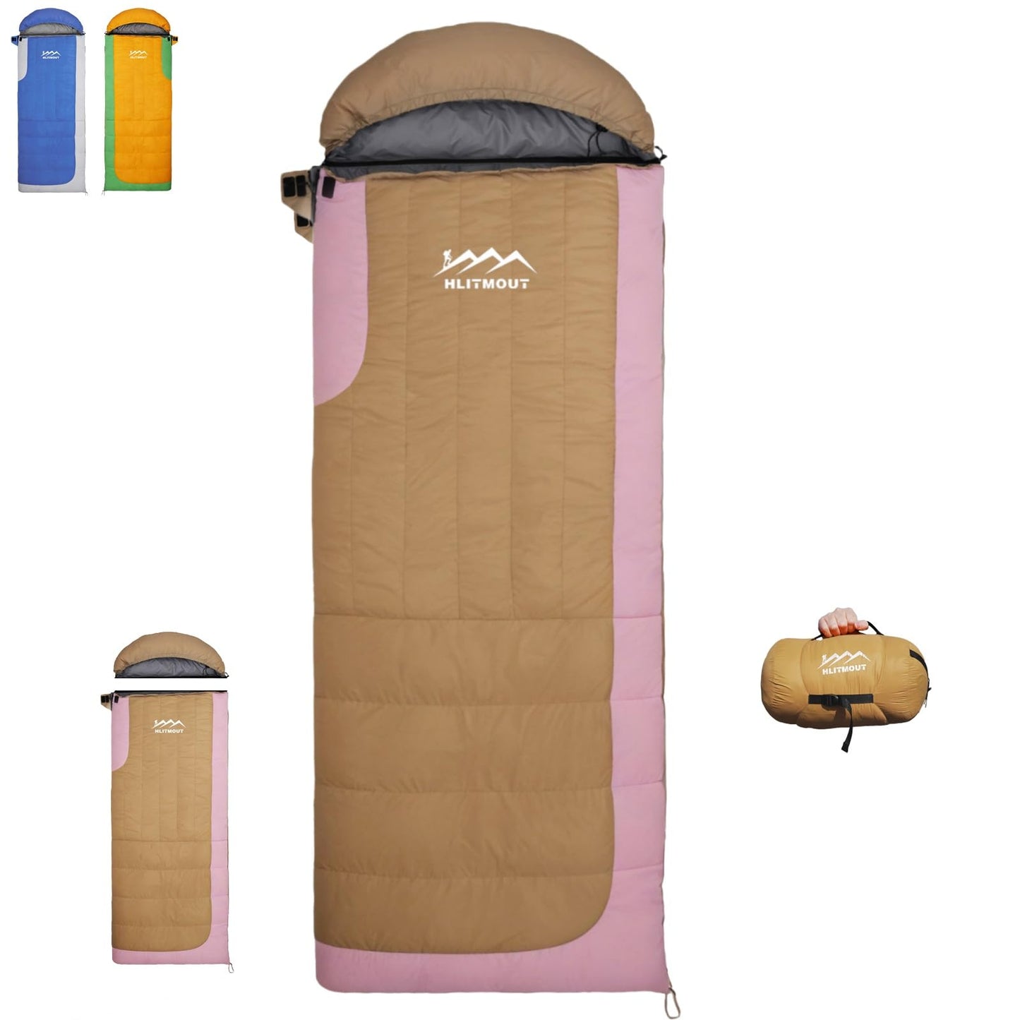 3-in-1 Lightweight Down Sleeping Bag for Outdoors