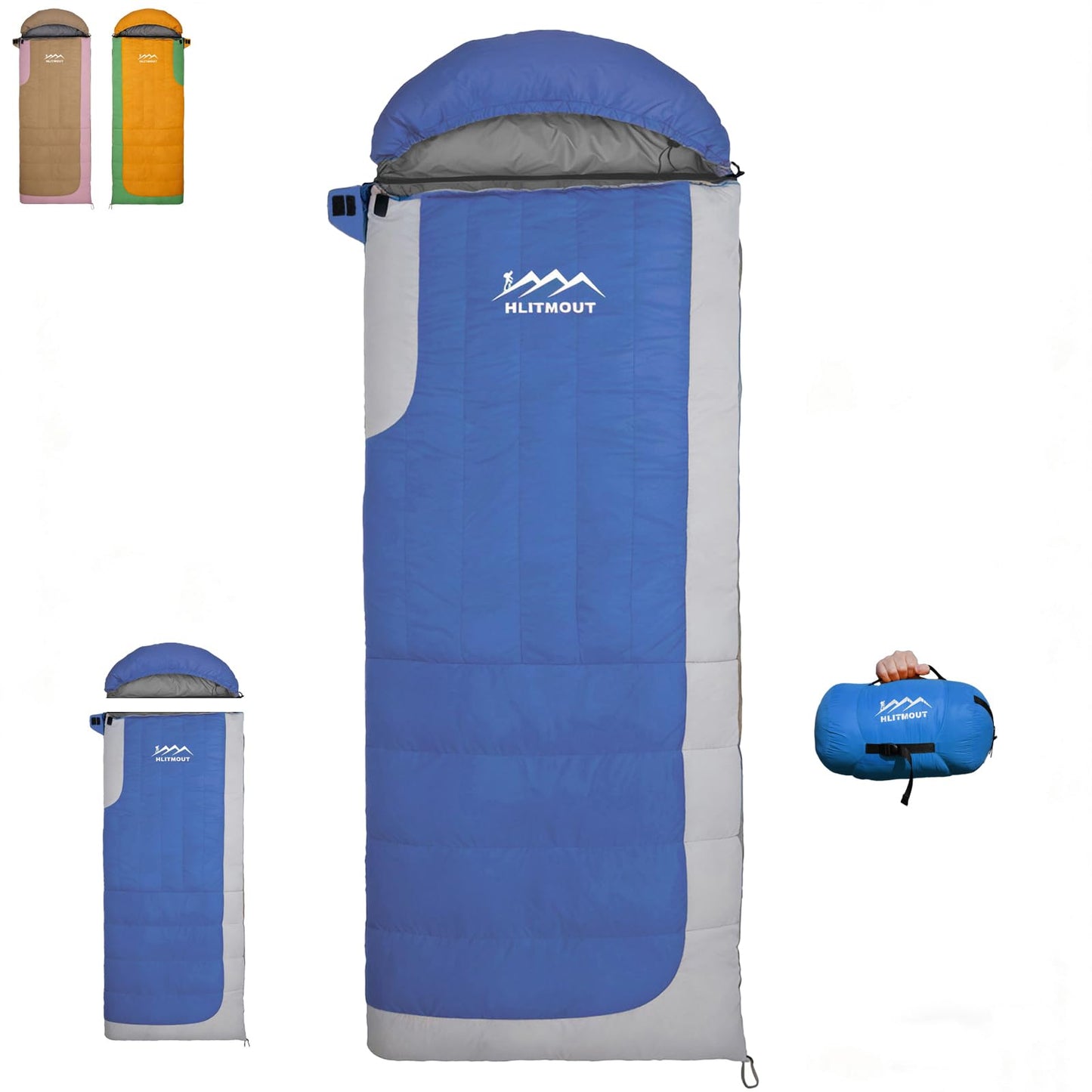 3-in-1 Lightweight Down Sleeping Bag for Outdoors