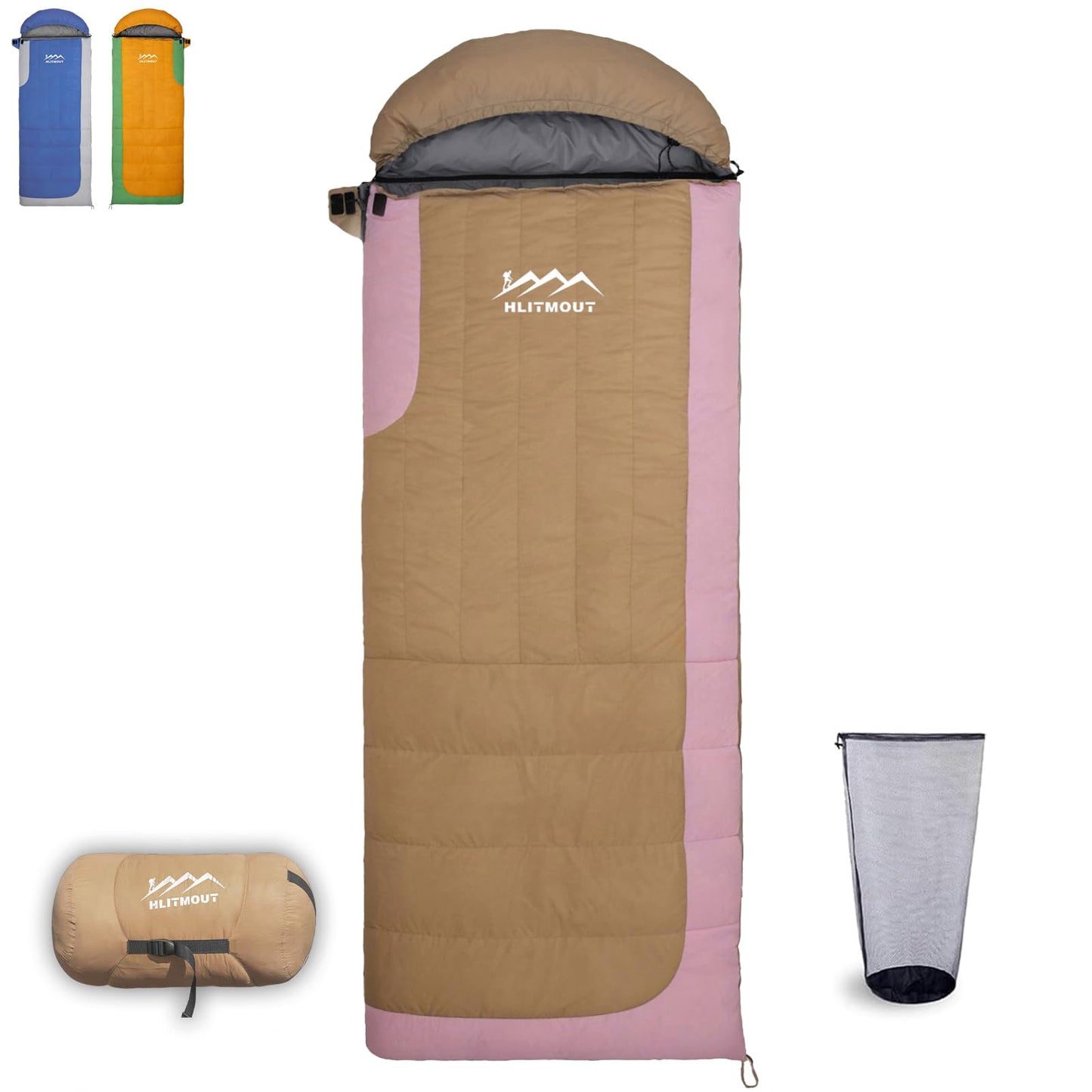 3-in-1 Lightweight Down Sleeping Bag for Outdoors