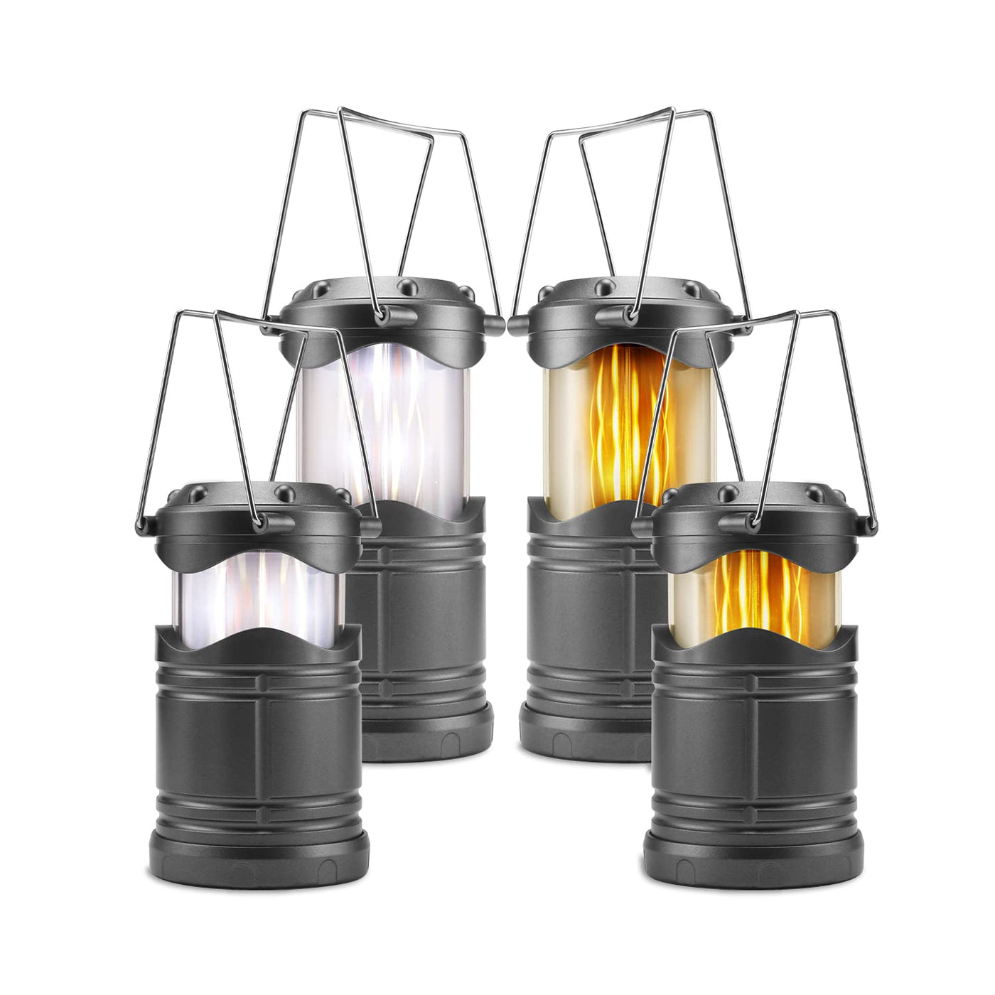 4 Pack Collapsible LED Camping Lanterns