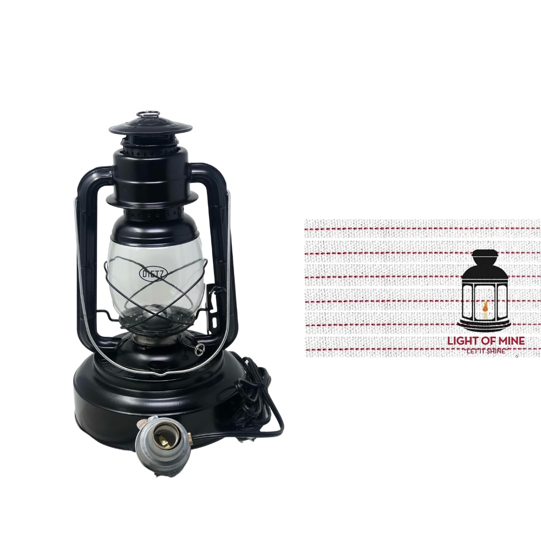 Classic Oil Camping Lantern with Replacement Wick