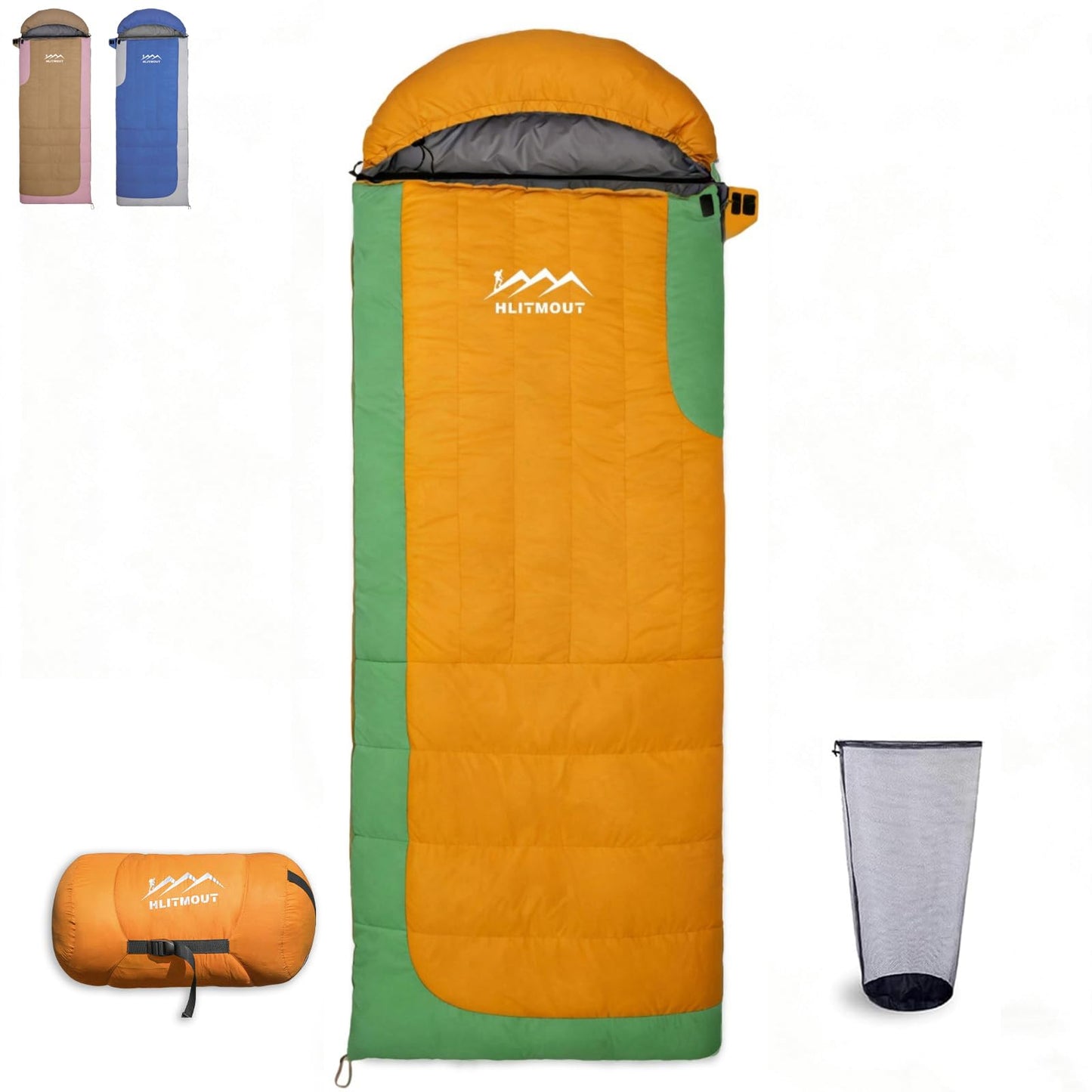 3-in-1 Lightweight Down Sleeping Bag for Outdoors
