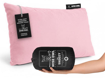 Memory Foam Camping Pillow for Travel and Hiking