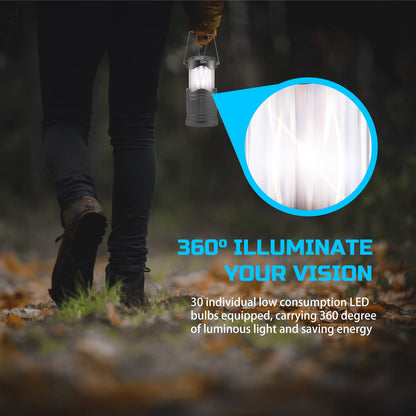 4 Pack Collapsible LED Camping Lanterns