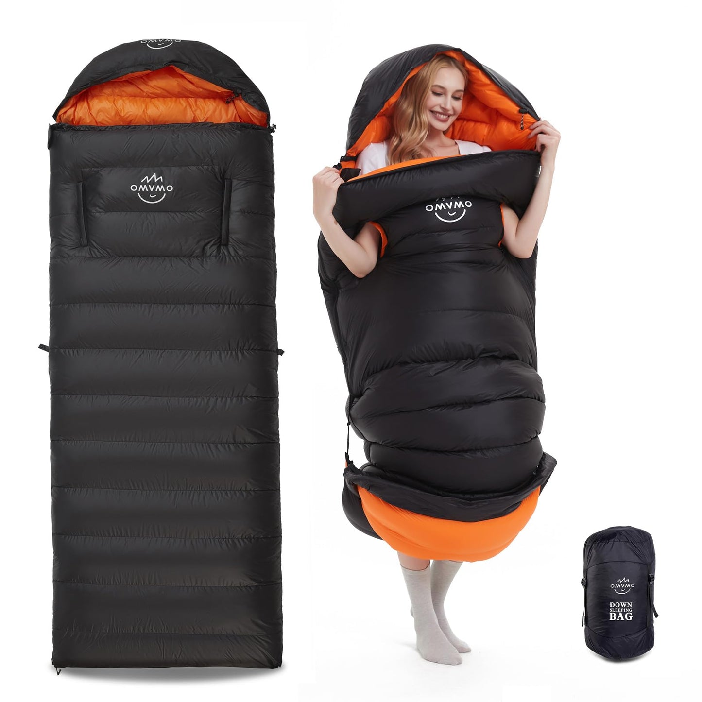 Wearable Down Sleeping Bag for Cold Weather Camping