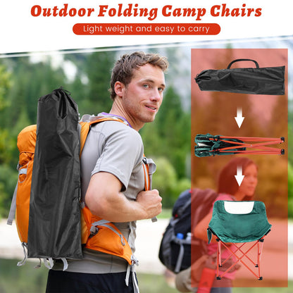 6 Pack Portable Folding Camping Chairs for Outdoors