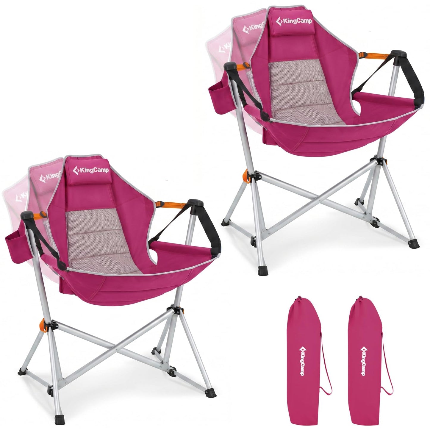 Oversized Folding Hammock Camping Chair with Recline