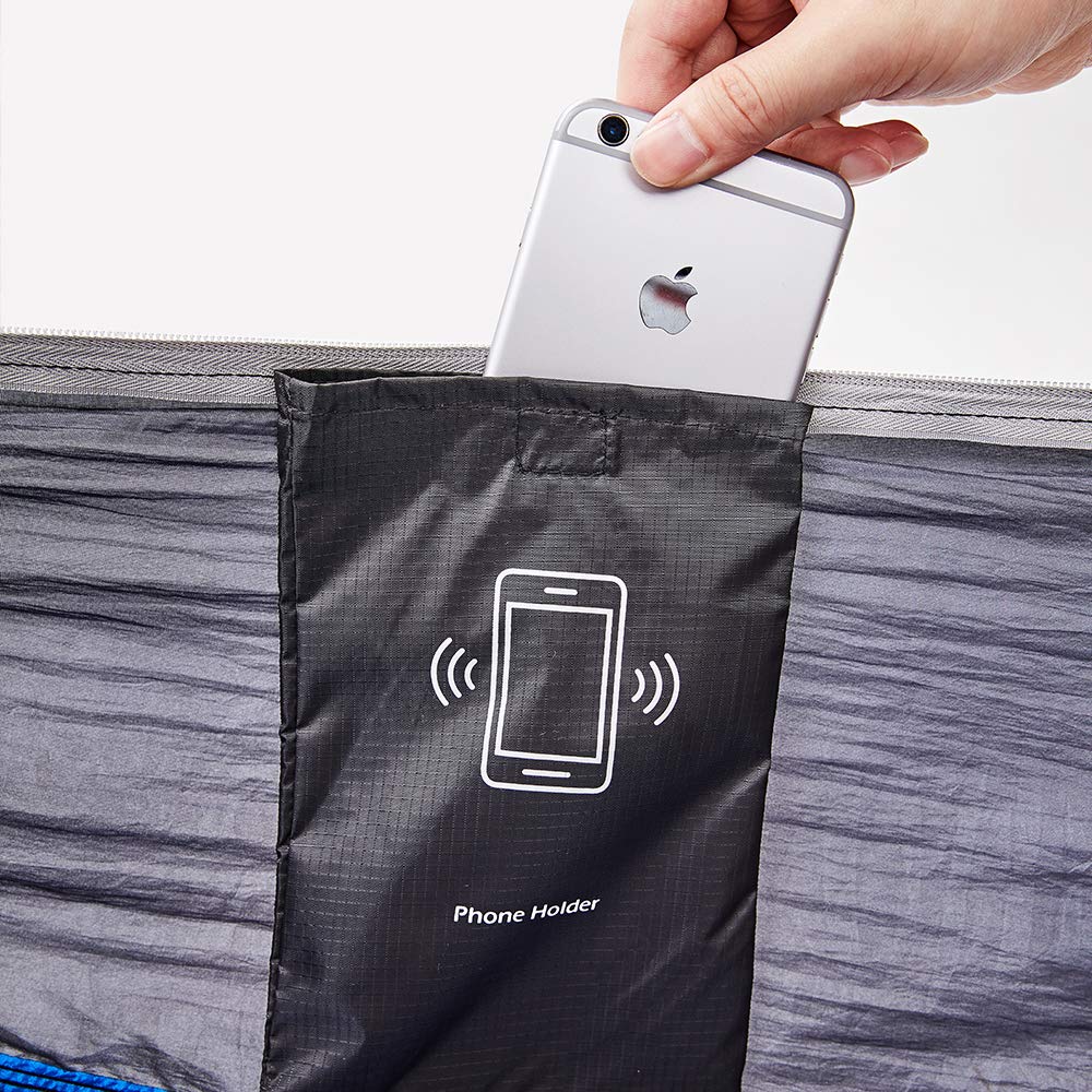 Double Camping Hammock with Mosquito Net and Rainfly