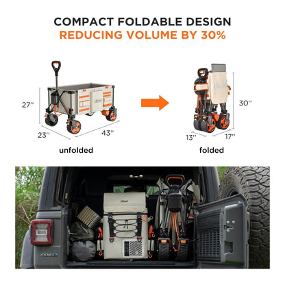 Electric Folding Utility Camping Wagon Cart