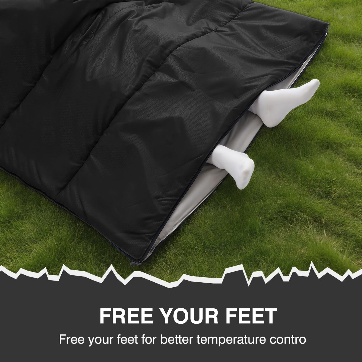 XXL Lightweight Waterproof Sleeping Bag for Camping