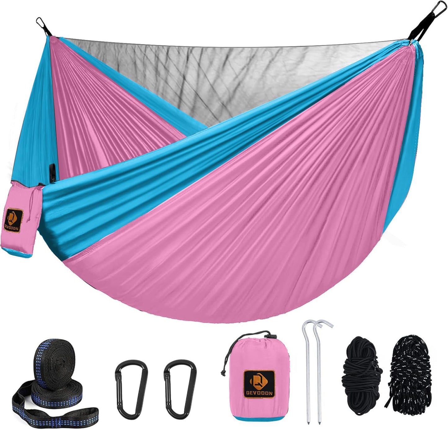 Portable Hammock with Mosquito Net and Tree Straps