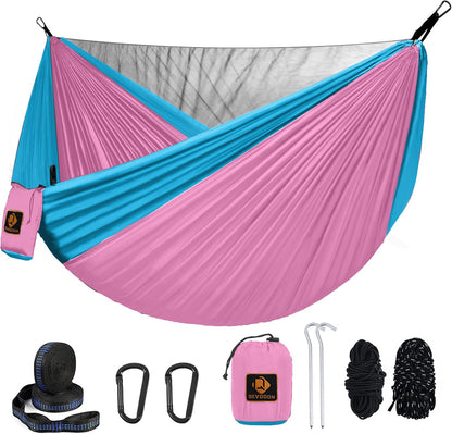 Portable Hammock with Mosquito Net and Tree Straps