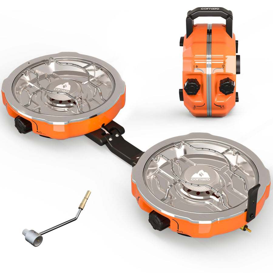 20,000 BTU Dual Burner Camping Stove