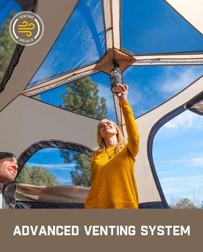 Instant Cabin Camping Tent with Rainfly