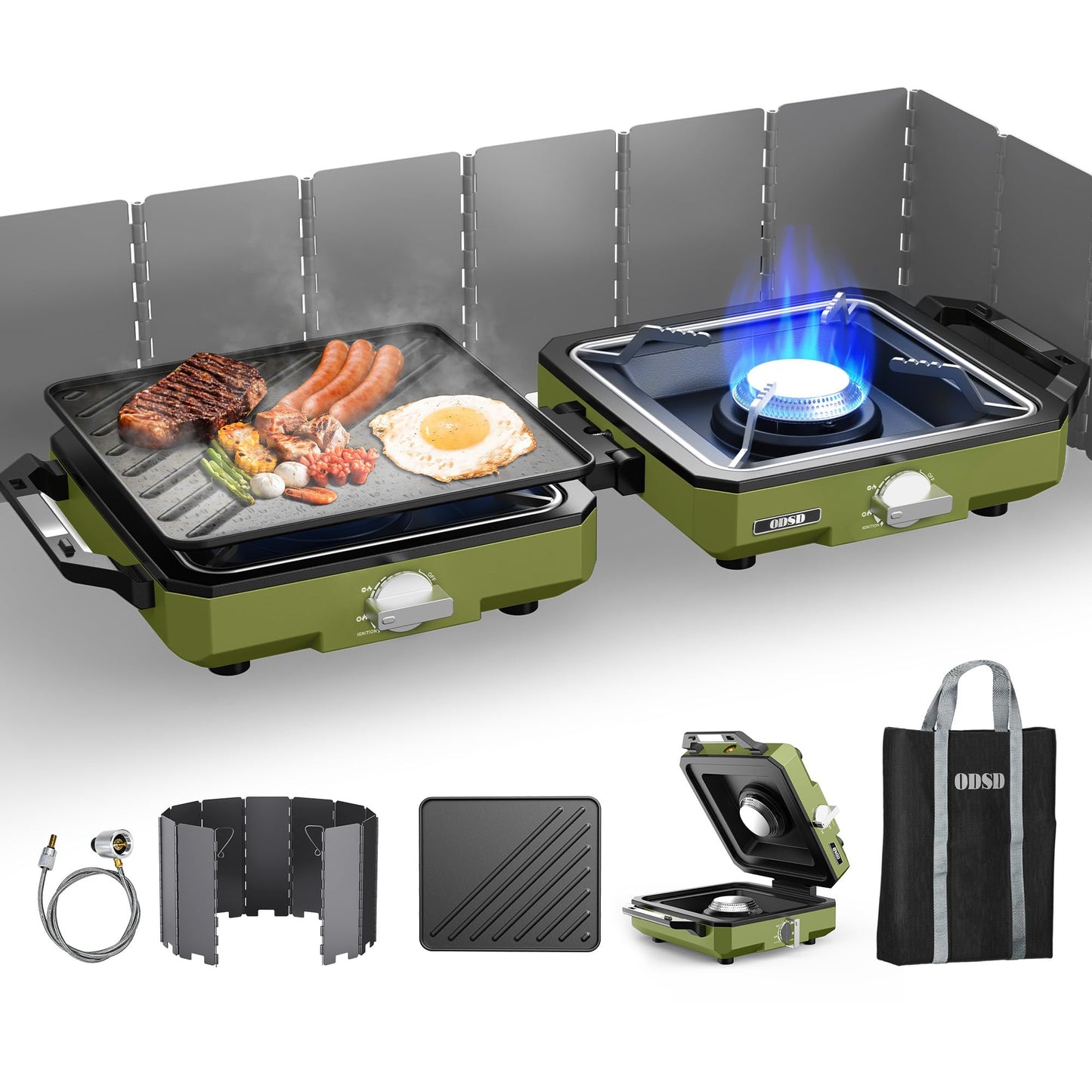 20,000 BTU Dual Burner Camping Stove