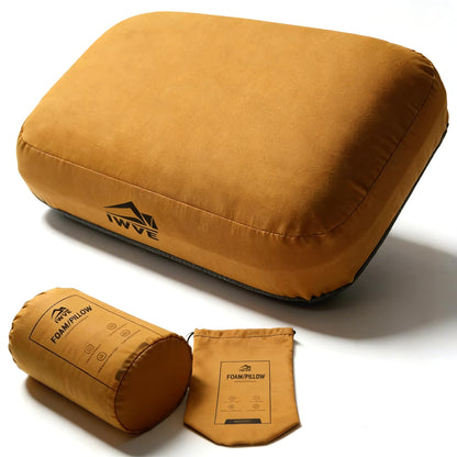 Memory Foam Camping Pillow for Travel and Hiking
