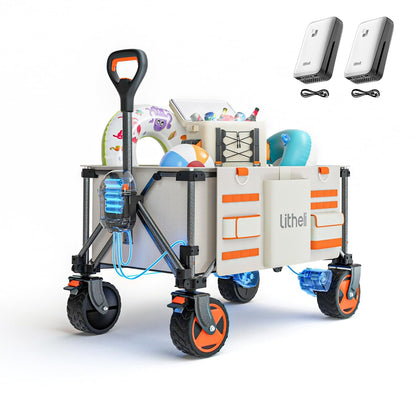 Electric Folding Utility Camping Wagon Cart