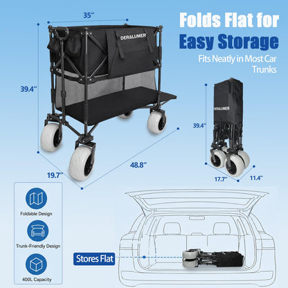 Heavy Duty Folding Camping Wagon Cart