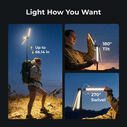 Telescopic Rechargeable Camping Lantern Light