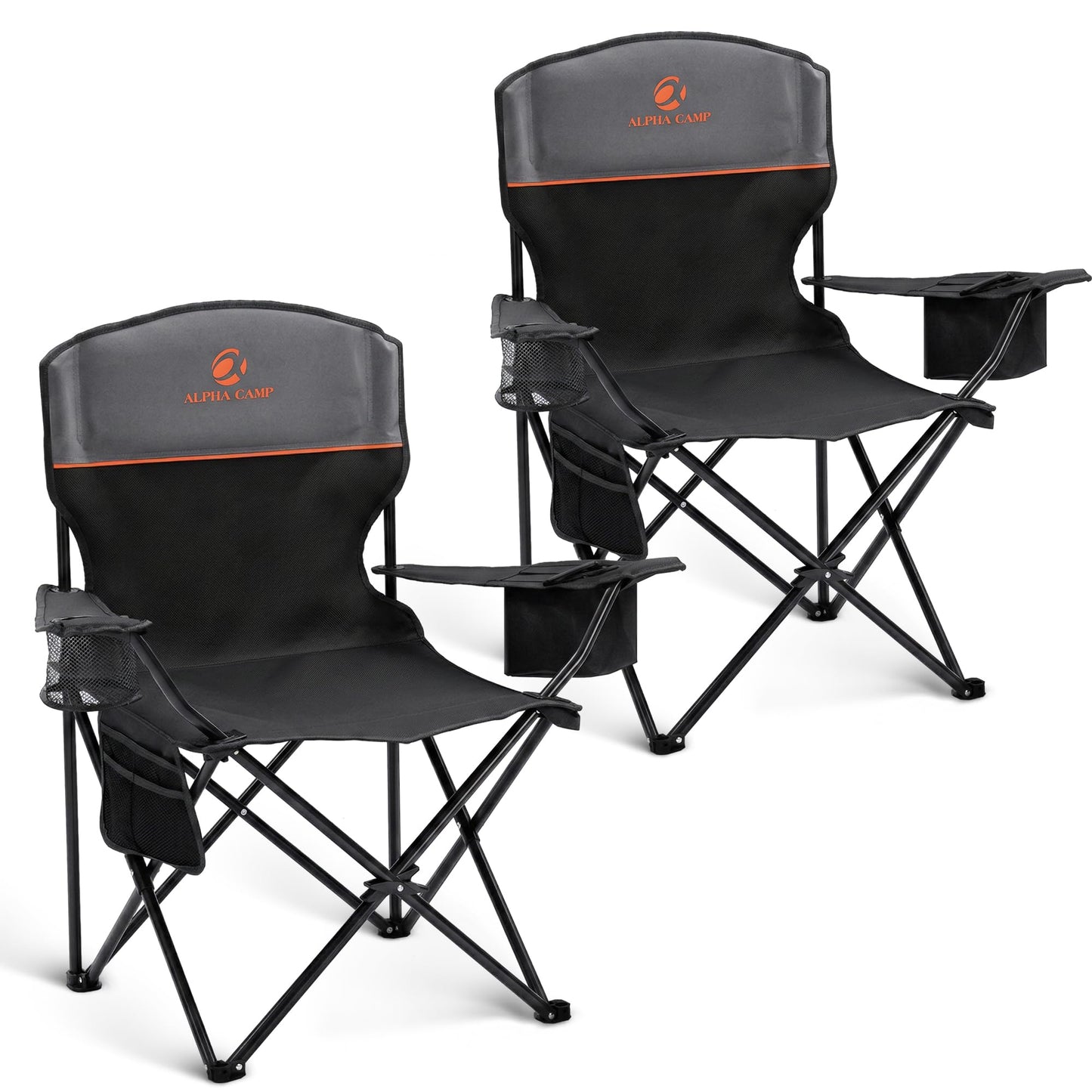 Heavy Duty Folding Camping Chair with Cooler Bag