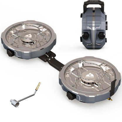 20,000 BTU Dual Burner Camping Stove