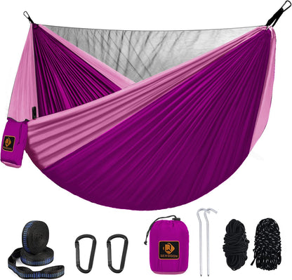 Portable Hammock with Mosquito Net and Tree Straps