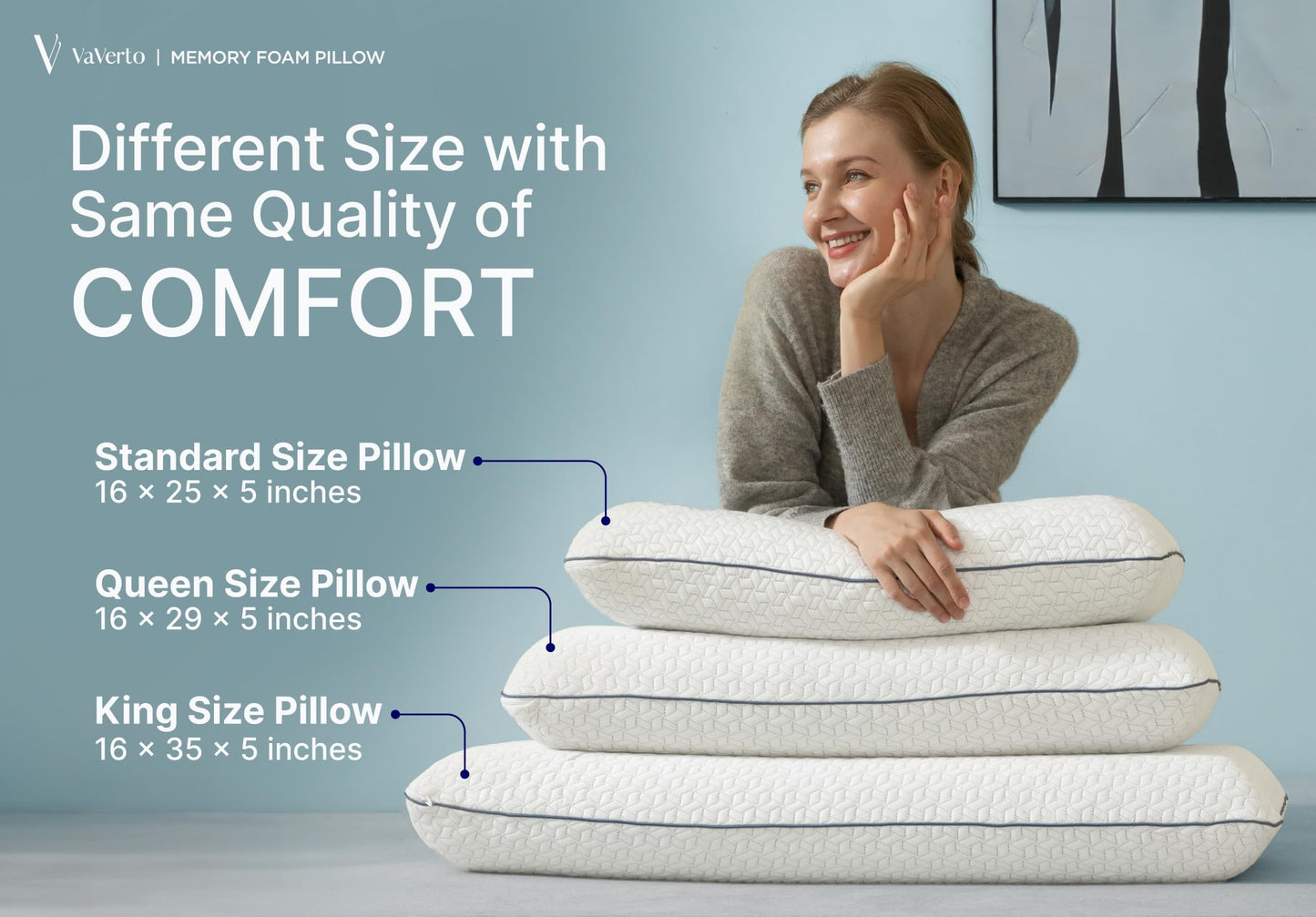 Vaverto Memory Foam Pillows