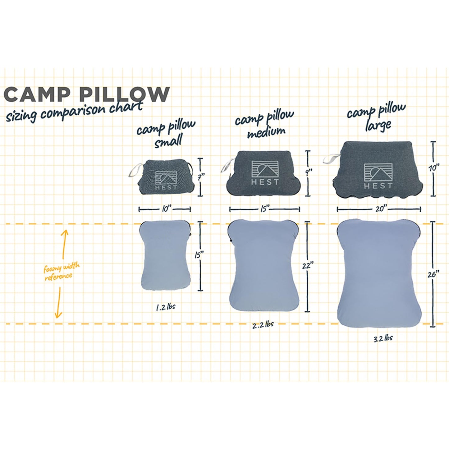 Memory Foam Camping Pillow for Outdoor Adventures