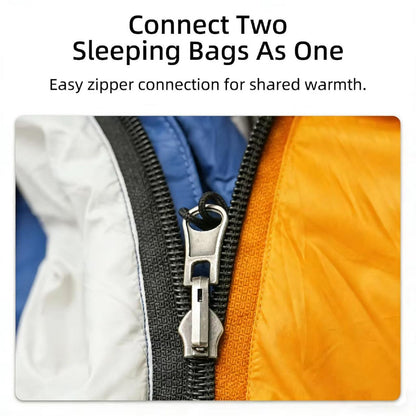 Down Sleeping Bag with Pillow for Camping and Hiking