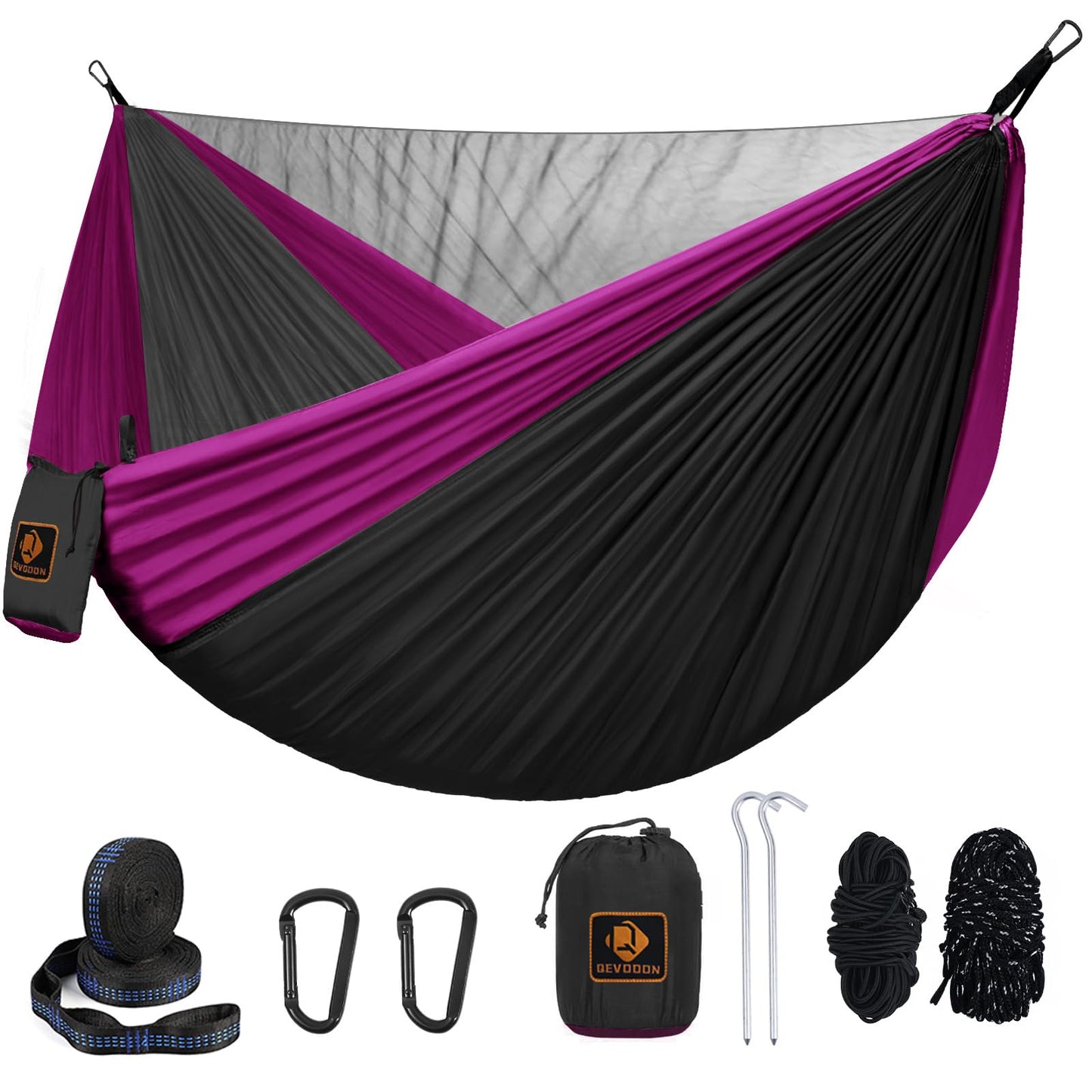 Portable Hammock with Mosquito Net and Tree Straps