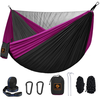 Portable Hammock with Mosquito Net and Tree Straps