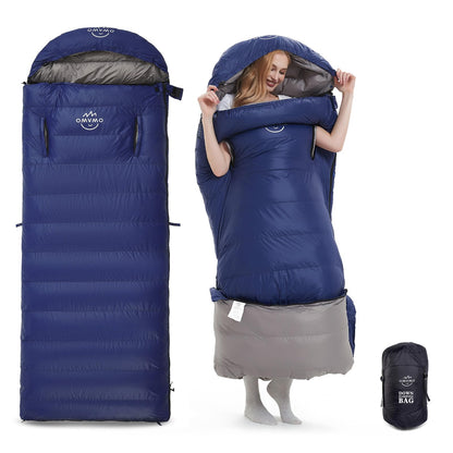 Wearable Down Sleeping Bag for Cold Weather Camping