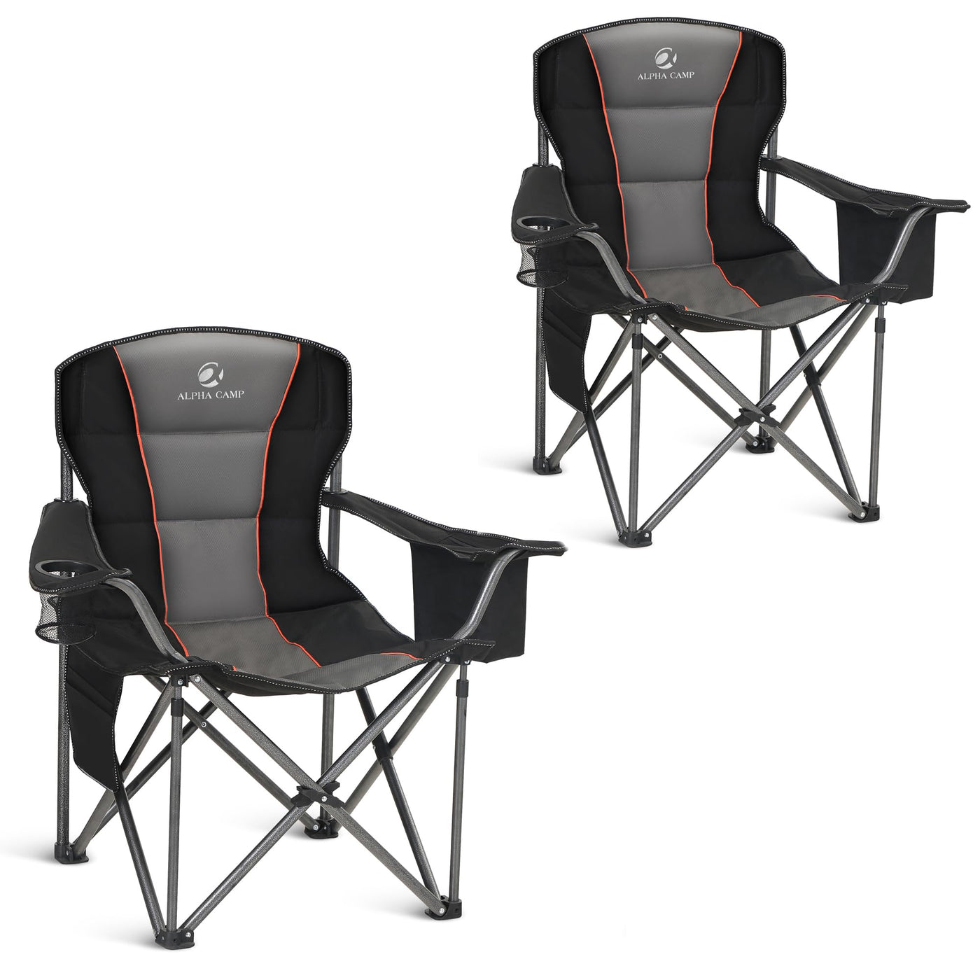 Heavy Duty Folding Camping Chair with Cooler Bag