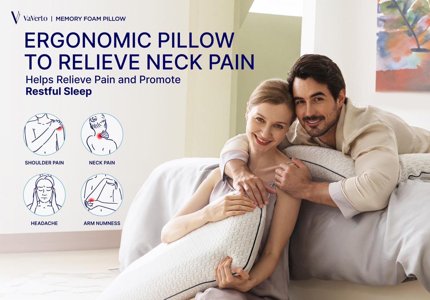 Vaverto Memory Foam Pillows