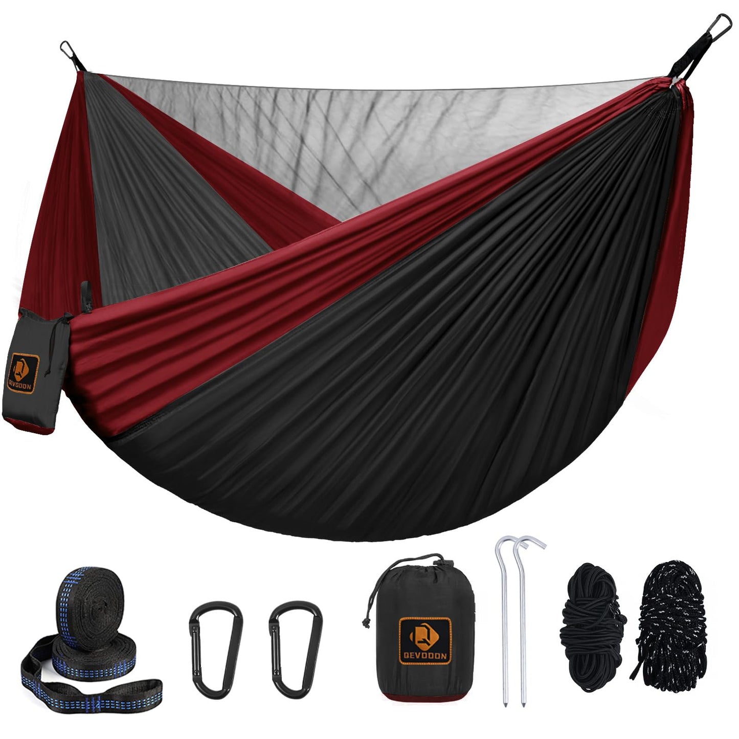 Portable Hammock with Mosquito Net and Tree Straps